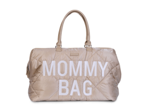 Childhome Torba Mommy Bag Pikowana Beżowa – Elegancka Torba na Pieluchy i Akcesoria Dziecięce