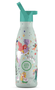 Cool Bottles Butelka Termiczna dla Dzieci 350 ml – Princess Kingdom Szczelna, Ekologiczna, Bezpieczna